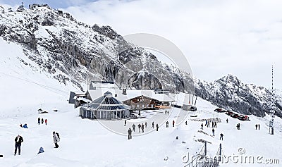 Zugspitze travel photo - Germanyâ€™s highest peak Stock Photo